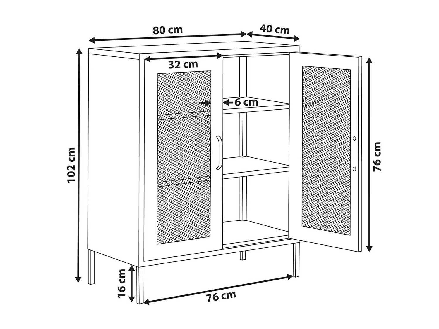Skapis Sovelu 103 (Zaļš)