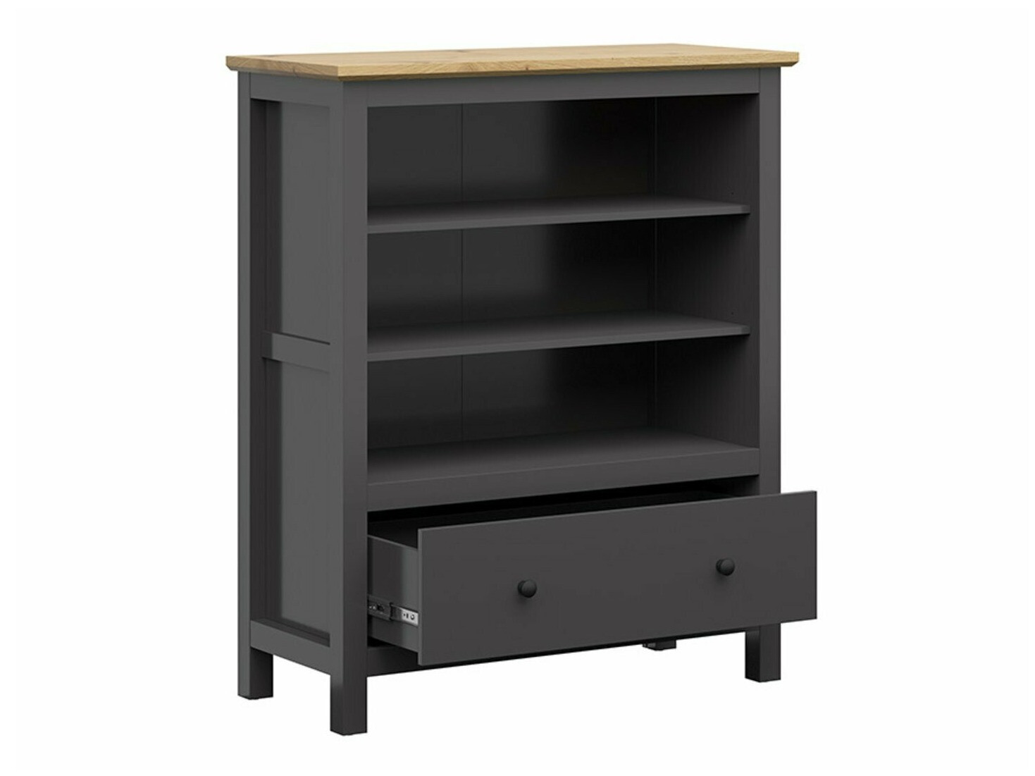 Стеллаж Sordoro 127 (Графит + Artisan дуб)