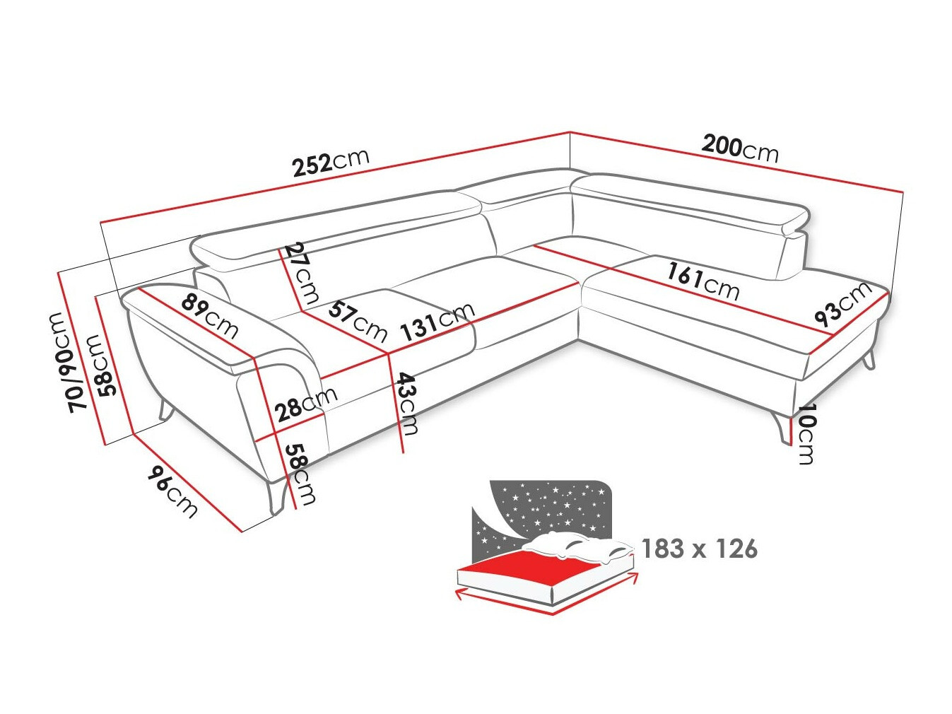 Угловой диван Lincoln 178 (Barrel 04)