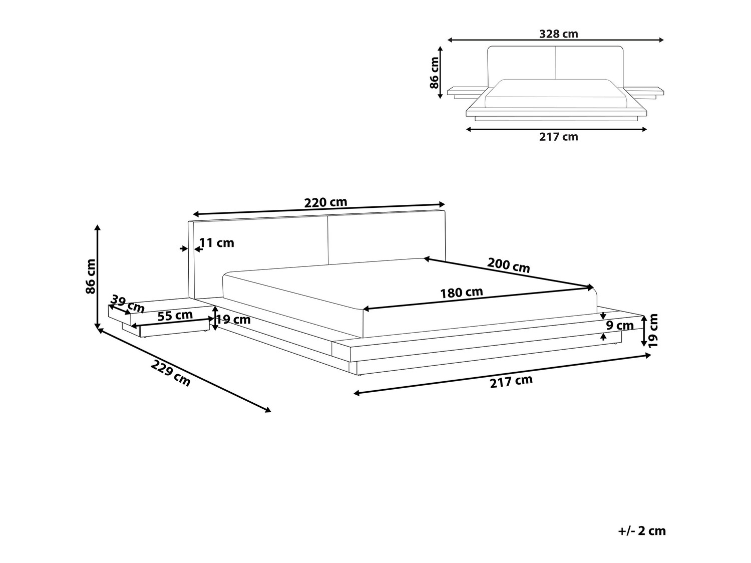 Gulta Berwyn 541 (Tumšs koks) Ar naktsgaldiņiem