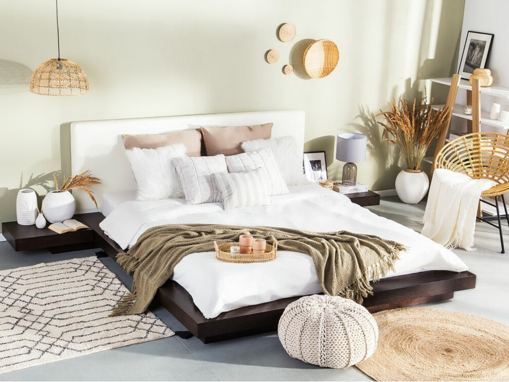 Кровать Berwyn 541 (Темное дерево) С тумбочками