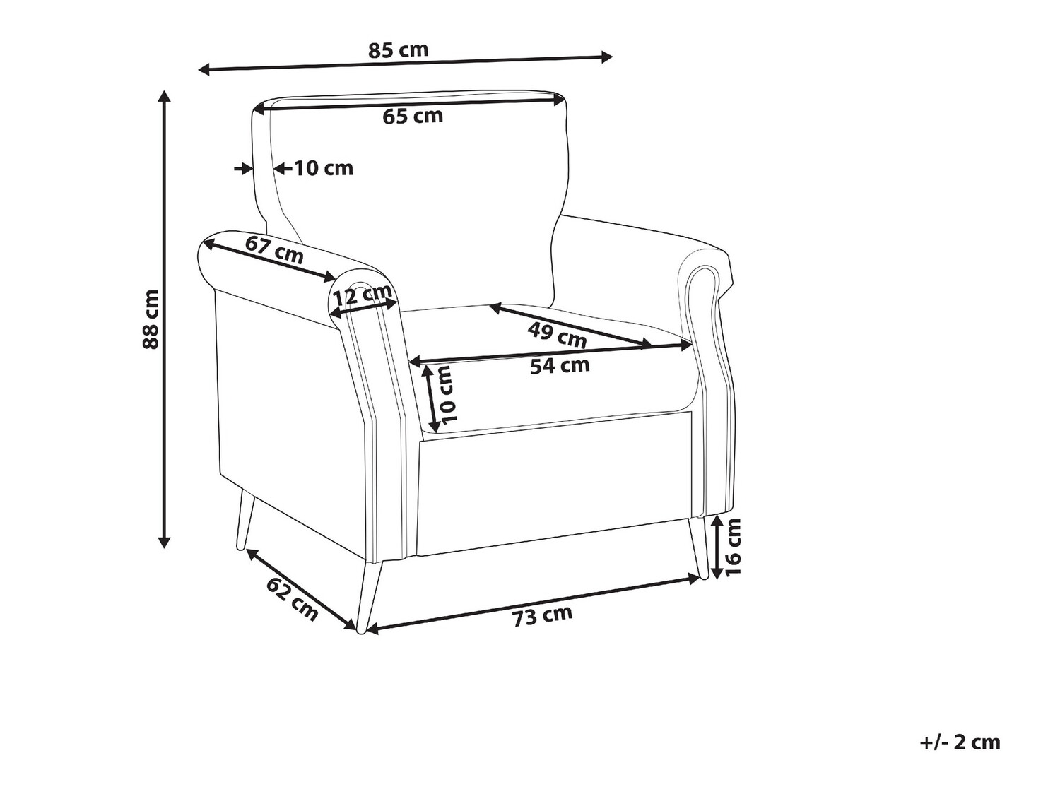 Кресло Berwyn 546 (Белый)