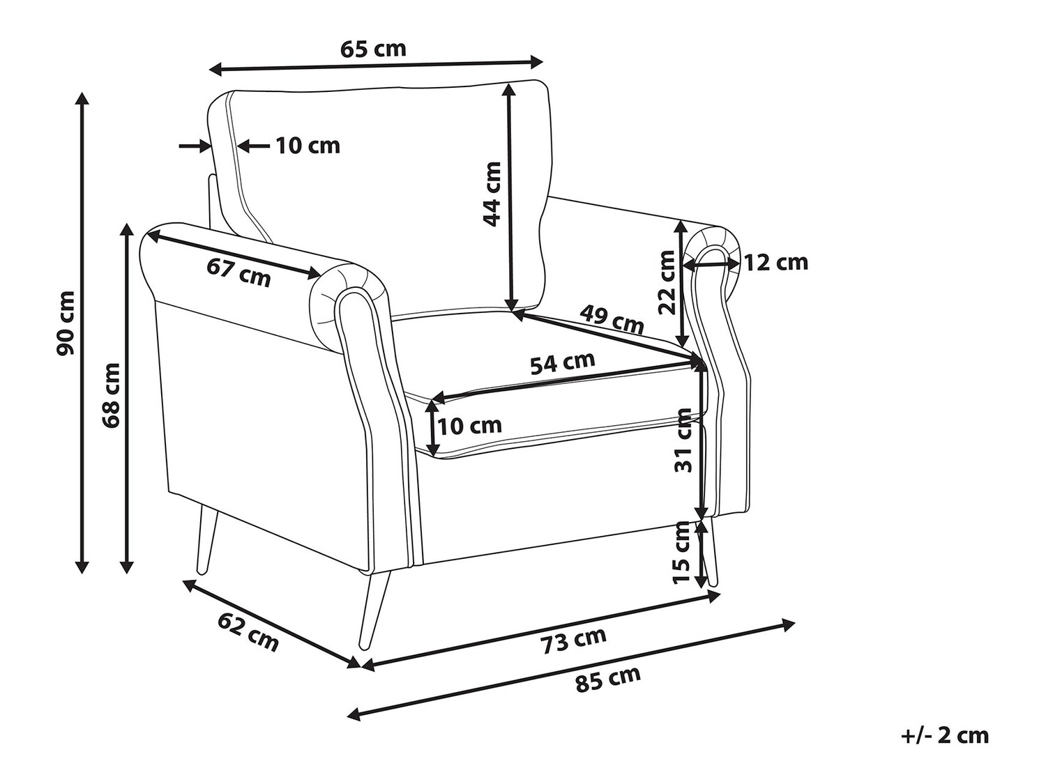 Кресло Berwyn 546 (Серый)