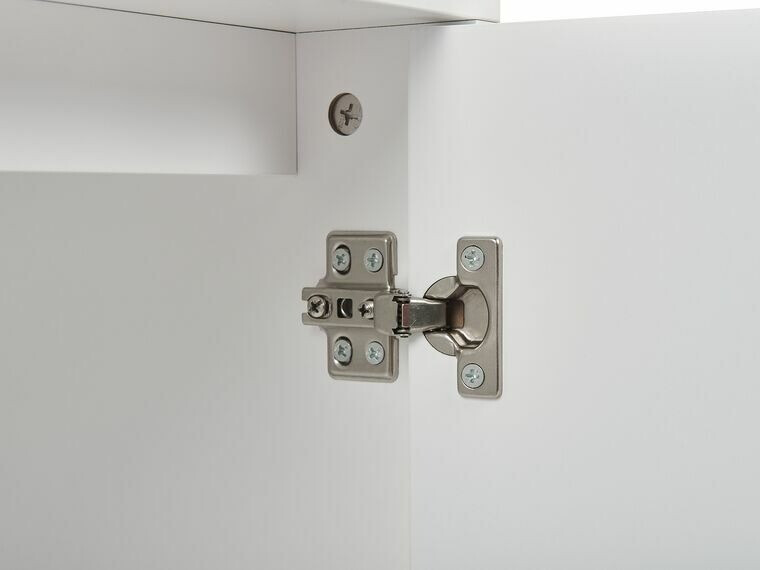 Шкафчик Berwyn 542 (Светлое дерево + Белый + Золотой)