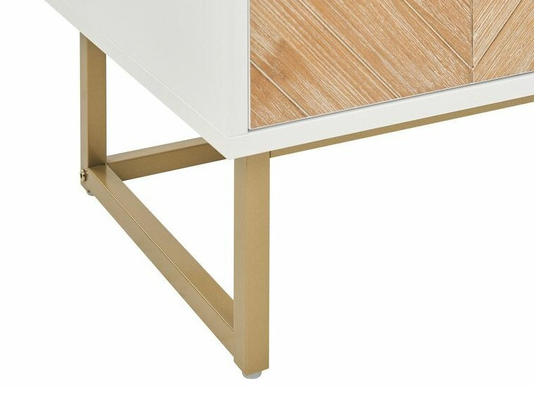 Шкафчик Berwyn 542 (Светлое дерево + Белый + Золотой)