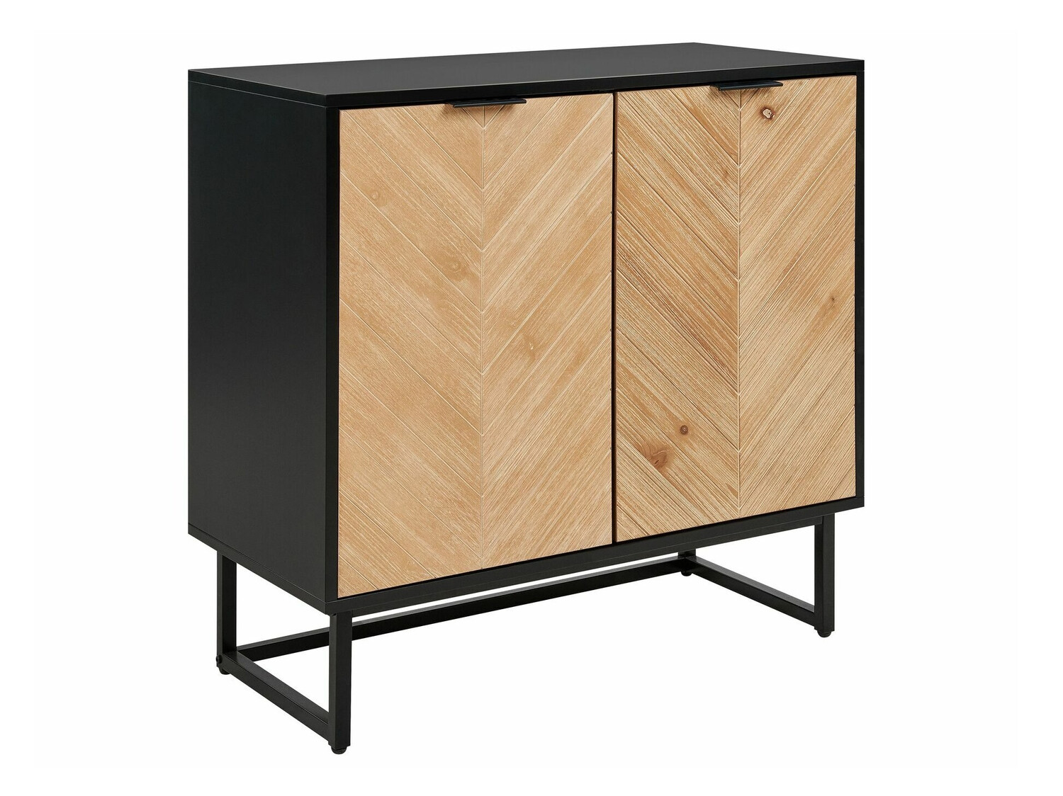 Шкафчик Berwyn 542 (Светлое дерево + Чёрный)
