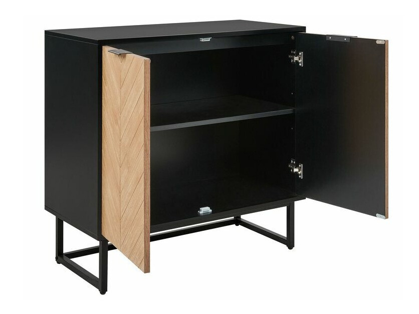 Skapis Berwyn 542 (Gaišs koks + Melns)