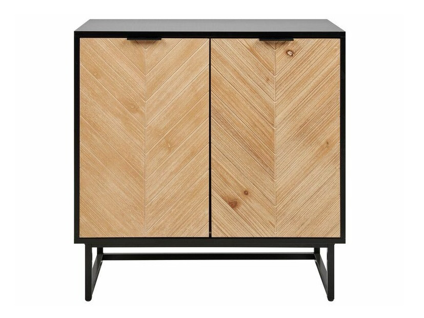 Skapis Berwyn 542 (Gaišs koks + Melns)