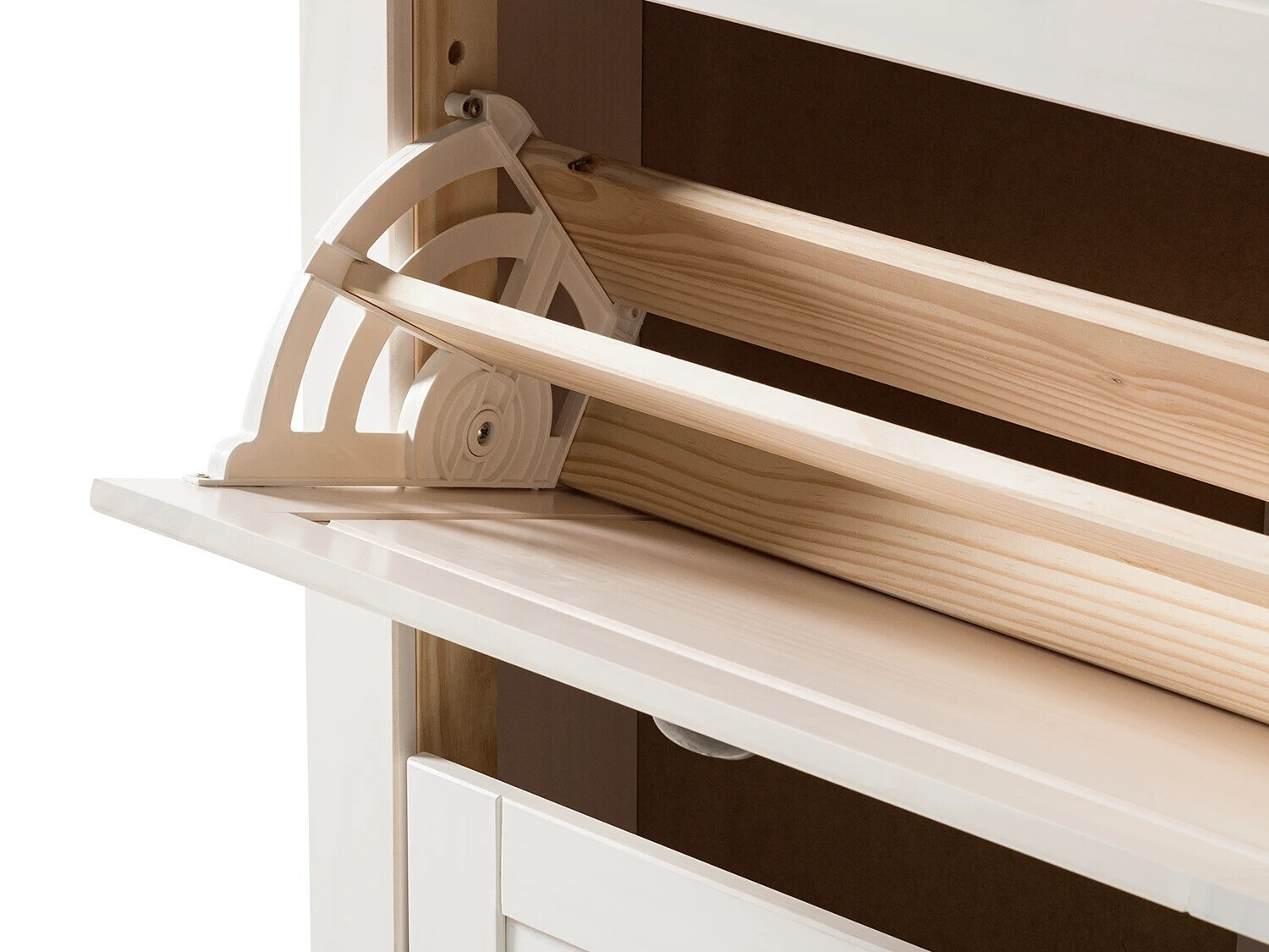 Тумба для обуви Etviri 103 (Белый + Серый)