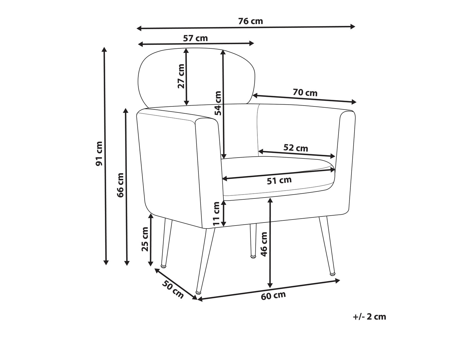 Krēsls Berwyn 558 (Balts)