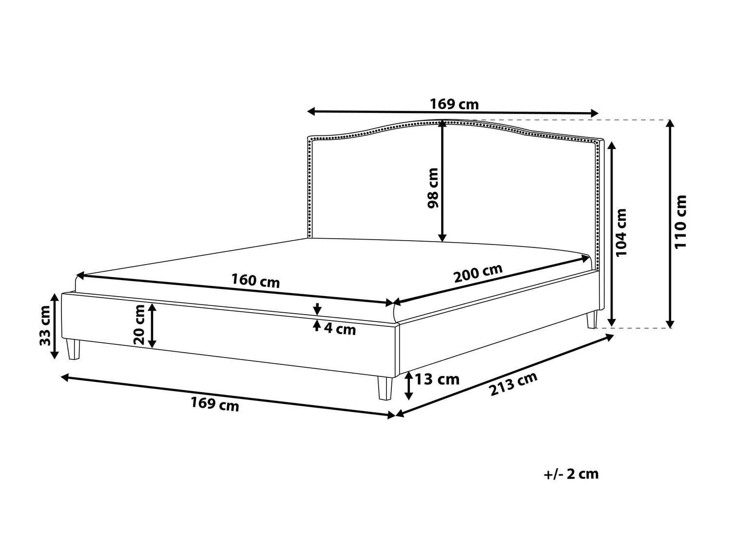 Кровать Berwyn 550 (Бежевый)