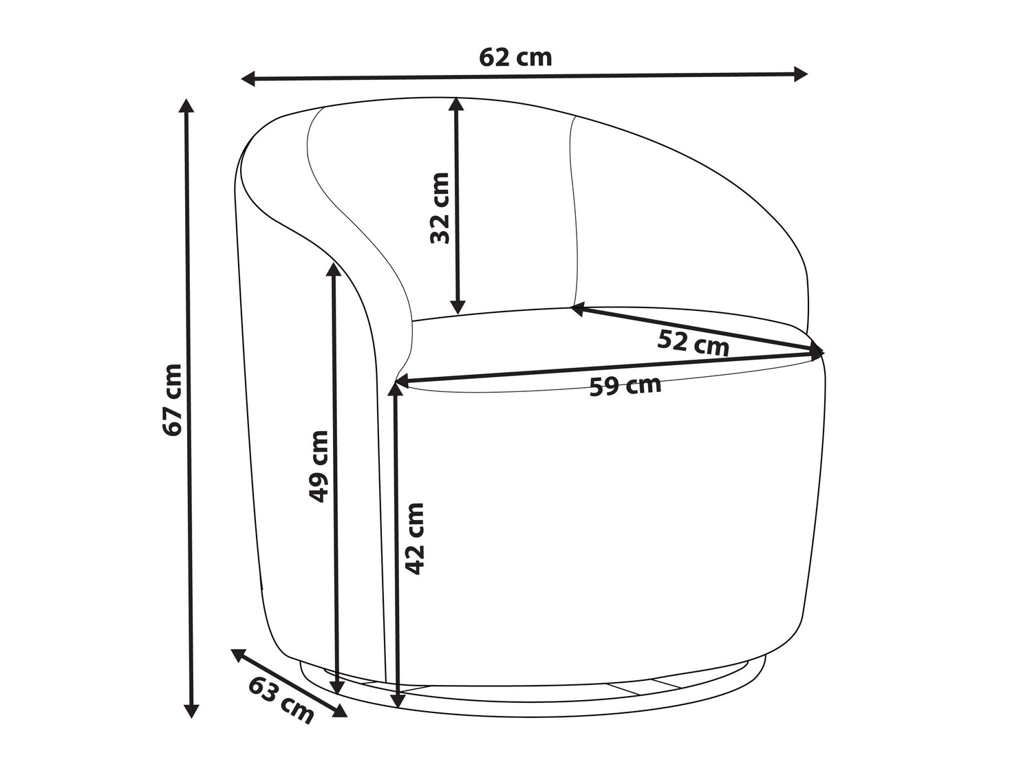 Кресло Berwyn 567 (Белый)