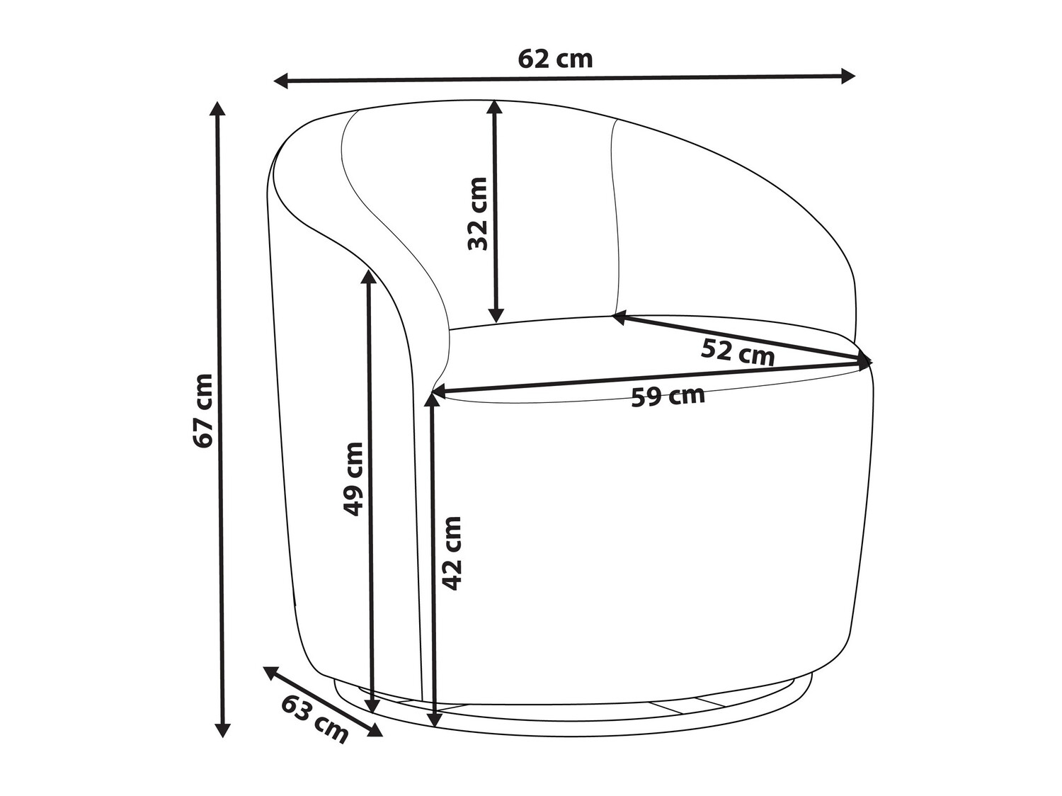 Krēsls Berwyn 567 (Bēšs)