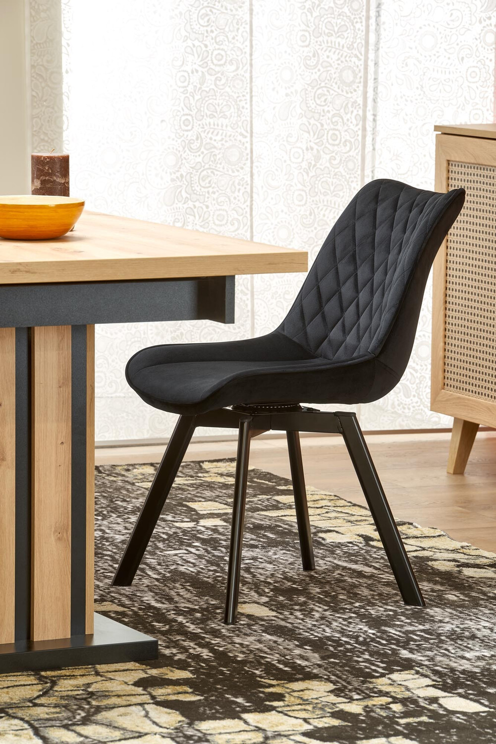 Krēsls Houston 1442 (Melns)