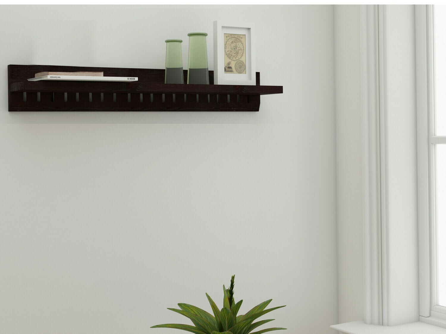 Piekarams plaukts Elbelba 108 (Tumši brūns)