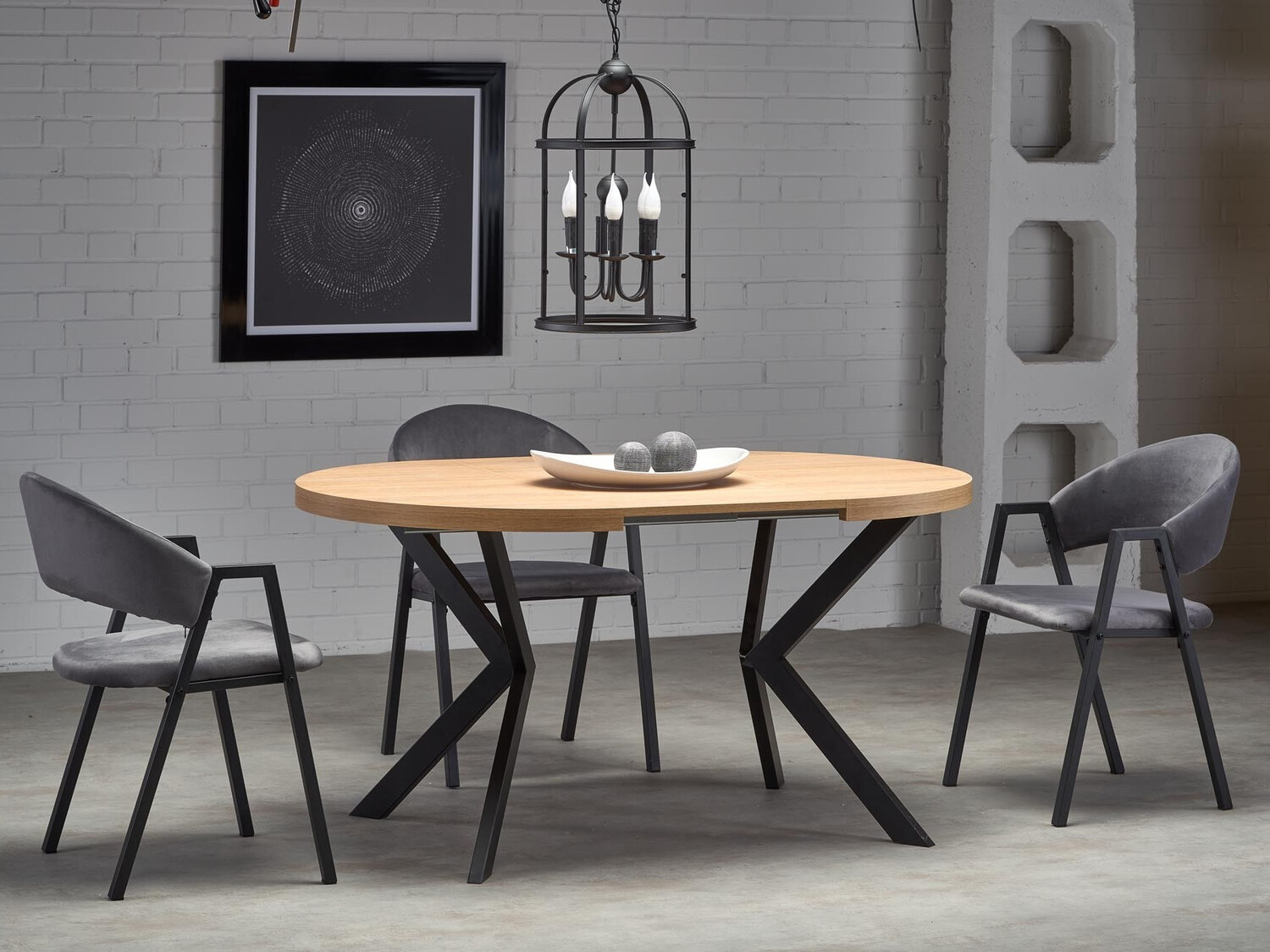 Стул Houston 1348 (Серый + Чёрный)