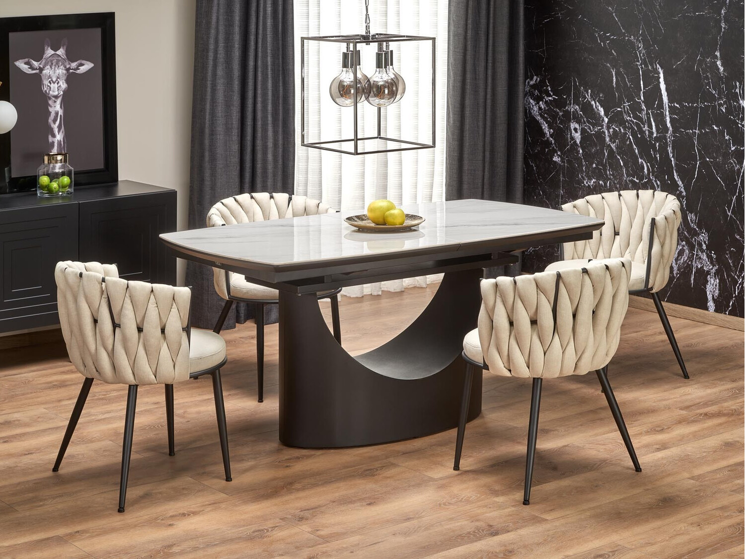 Стул Houston 1508 (Бежевый + Чёрный)