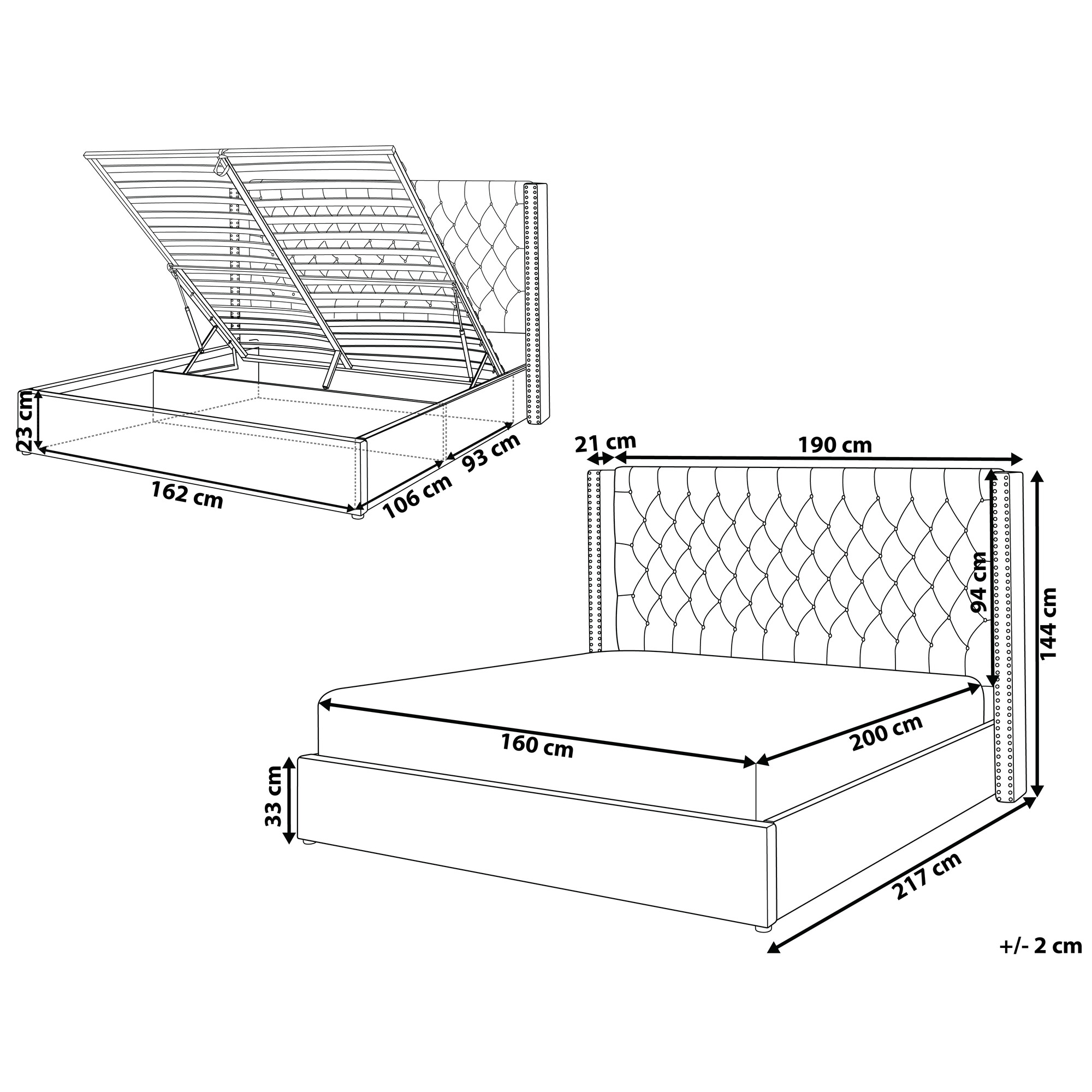 Кровать Berwyn 584 (Светло-серый)