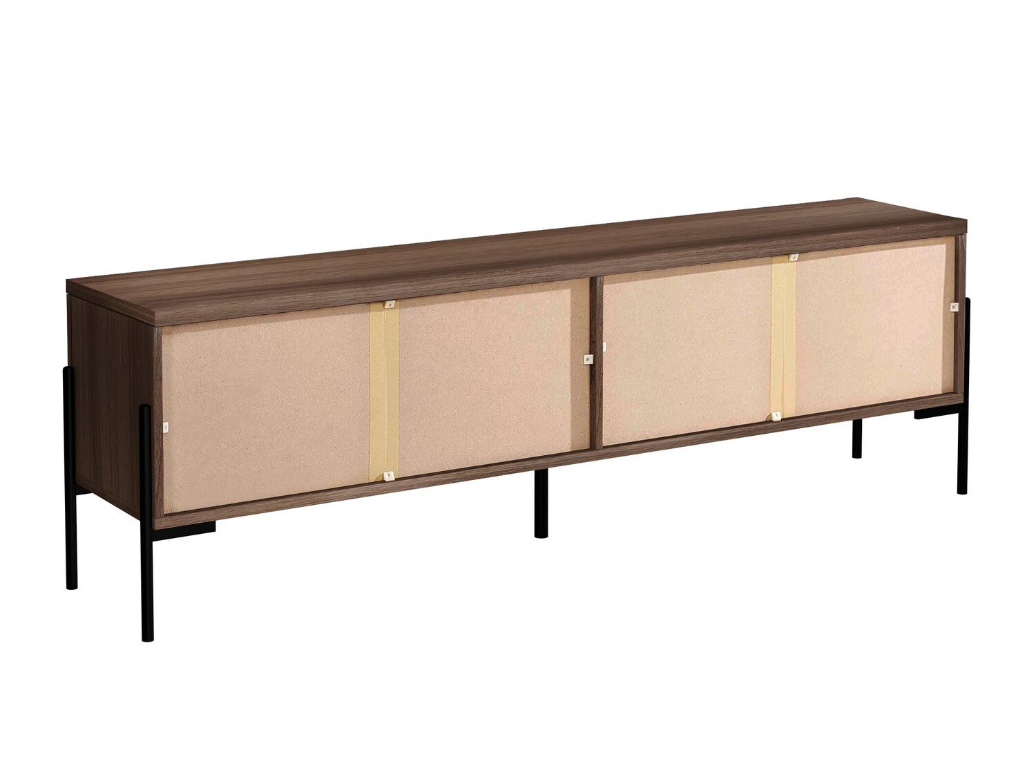 TV galds Denton 1188 (Melns + Rieksts)