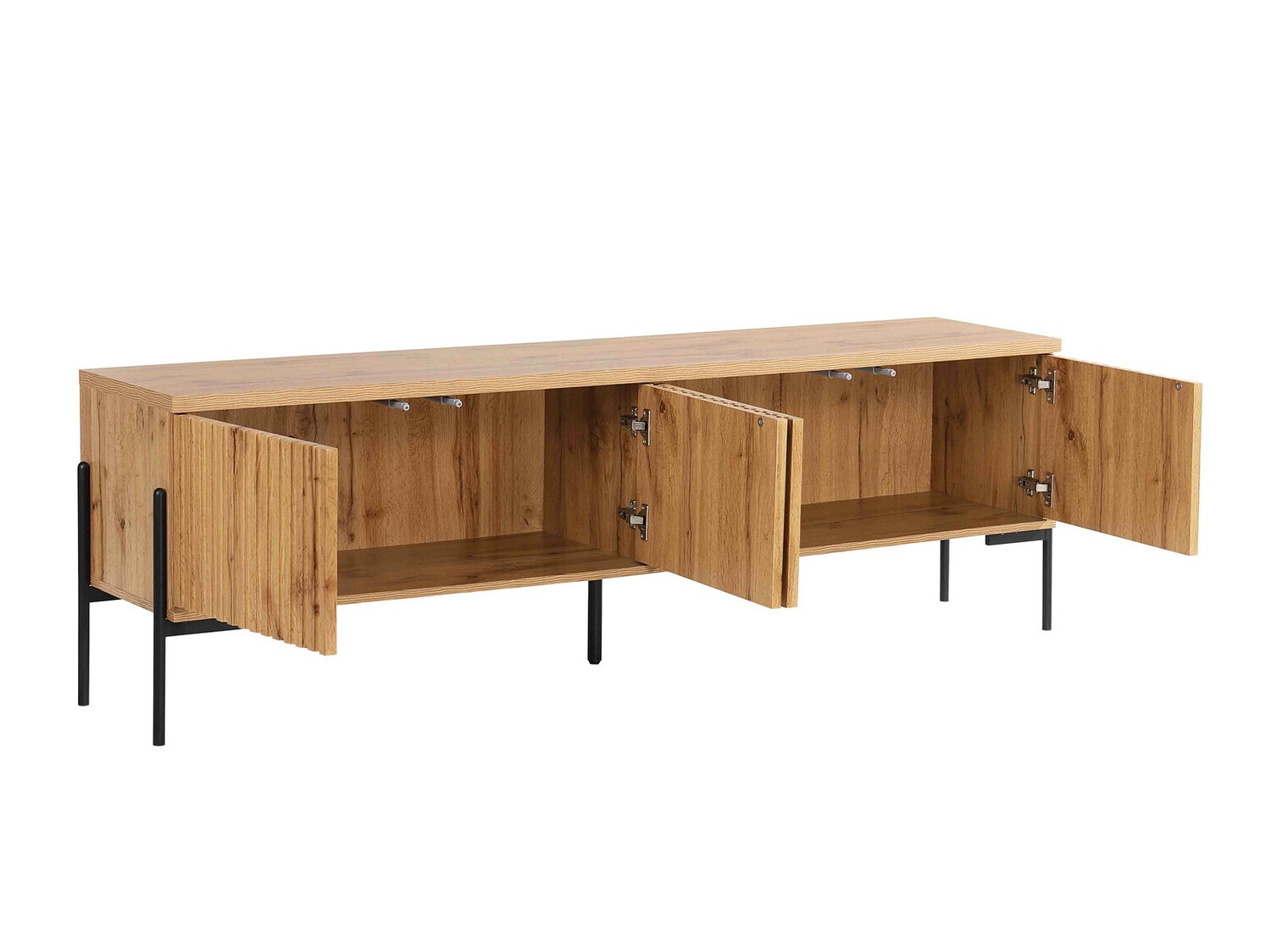 TV galds Denton 1188 (Melns + Votan ozols)