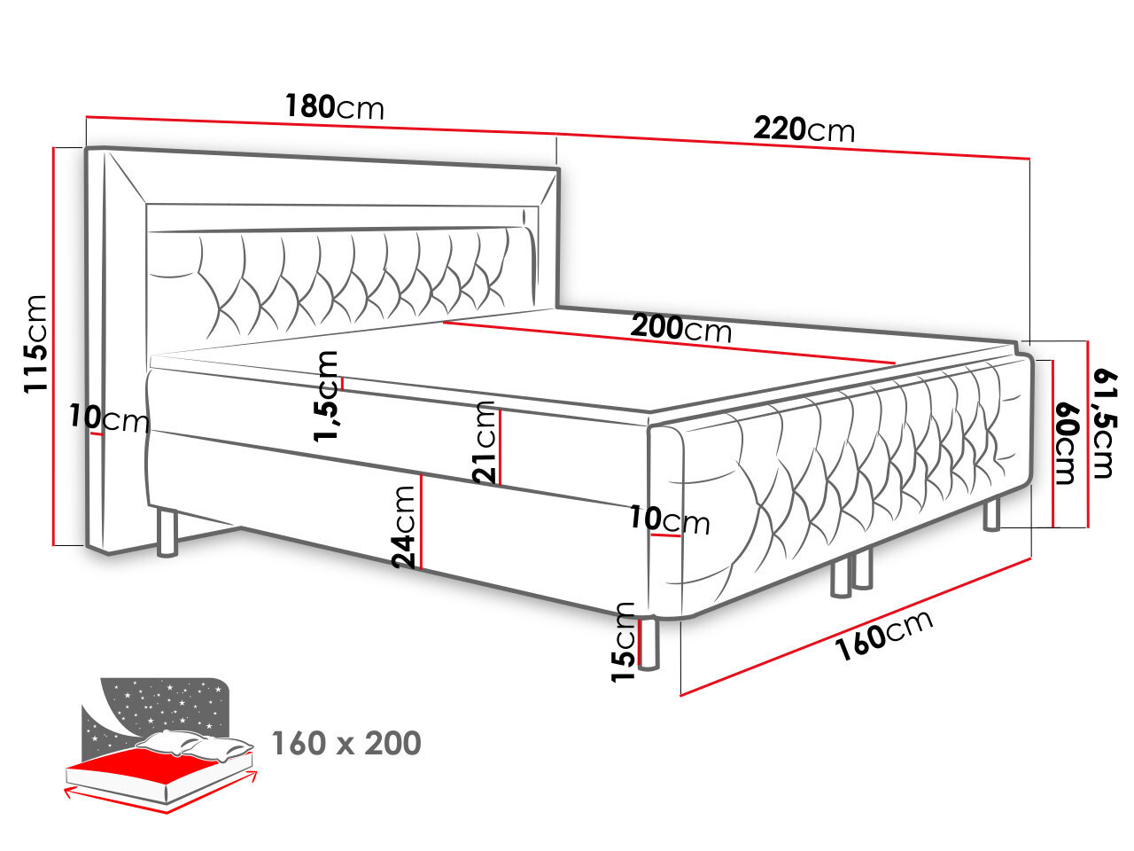 Kontinentālā gulta Aura II