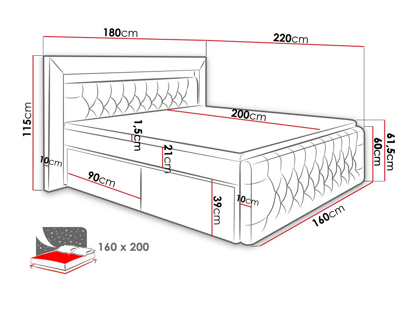 Kontinentālā gulta Nashville 131