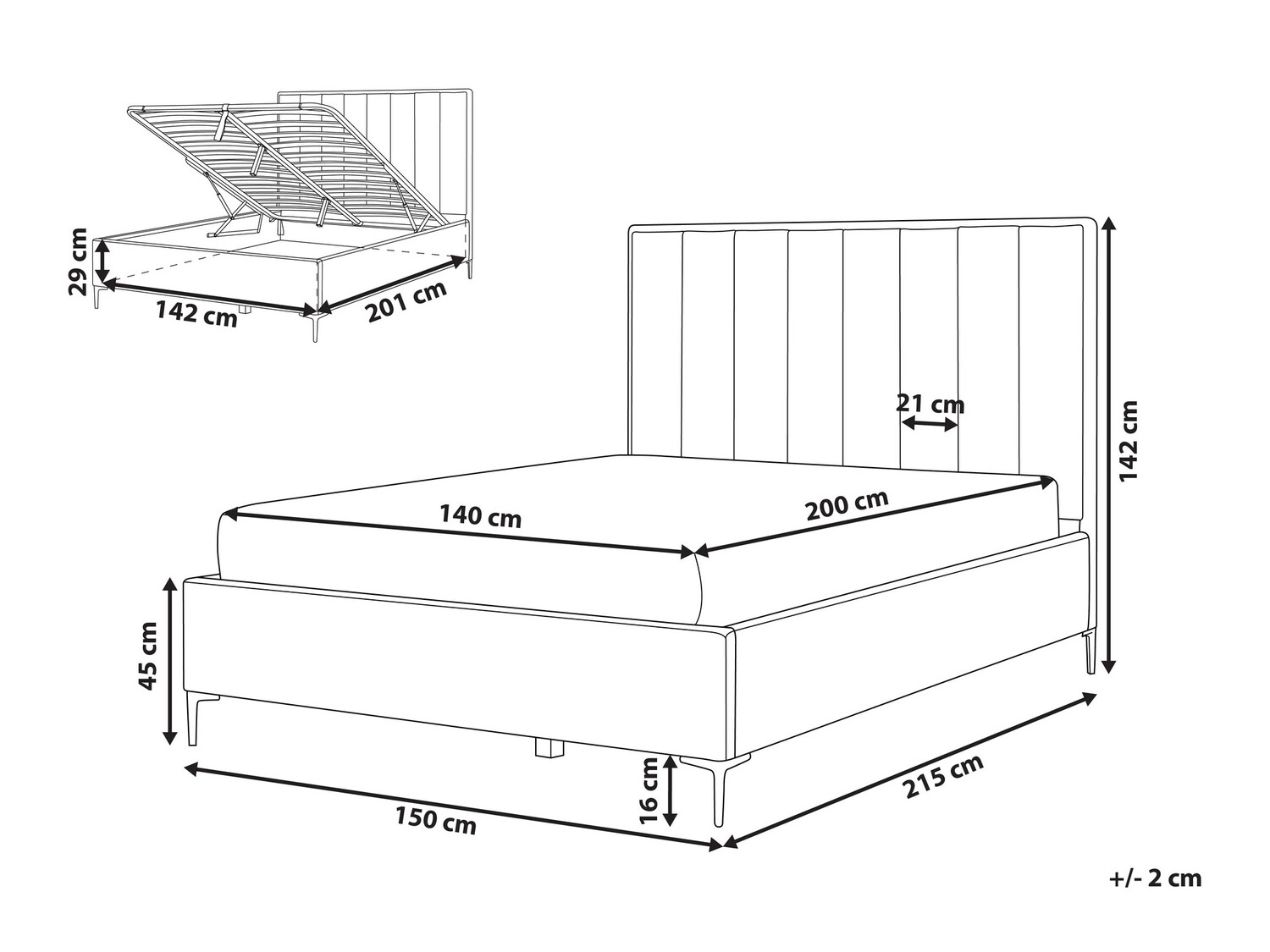 Кровать Berwyn 310 (Серый)