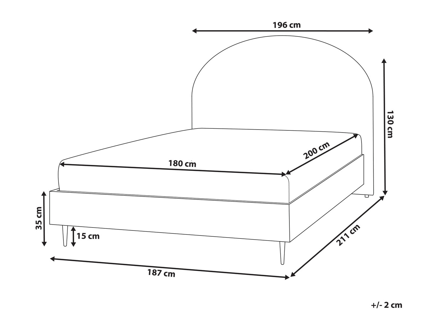 Кровать Berwyn 591 (Белый)