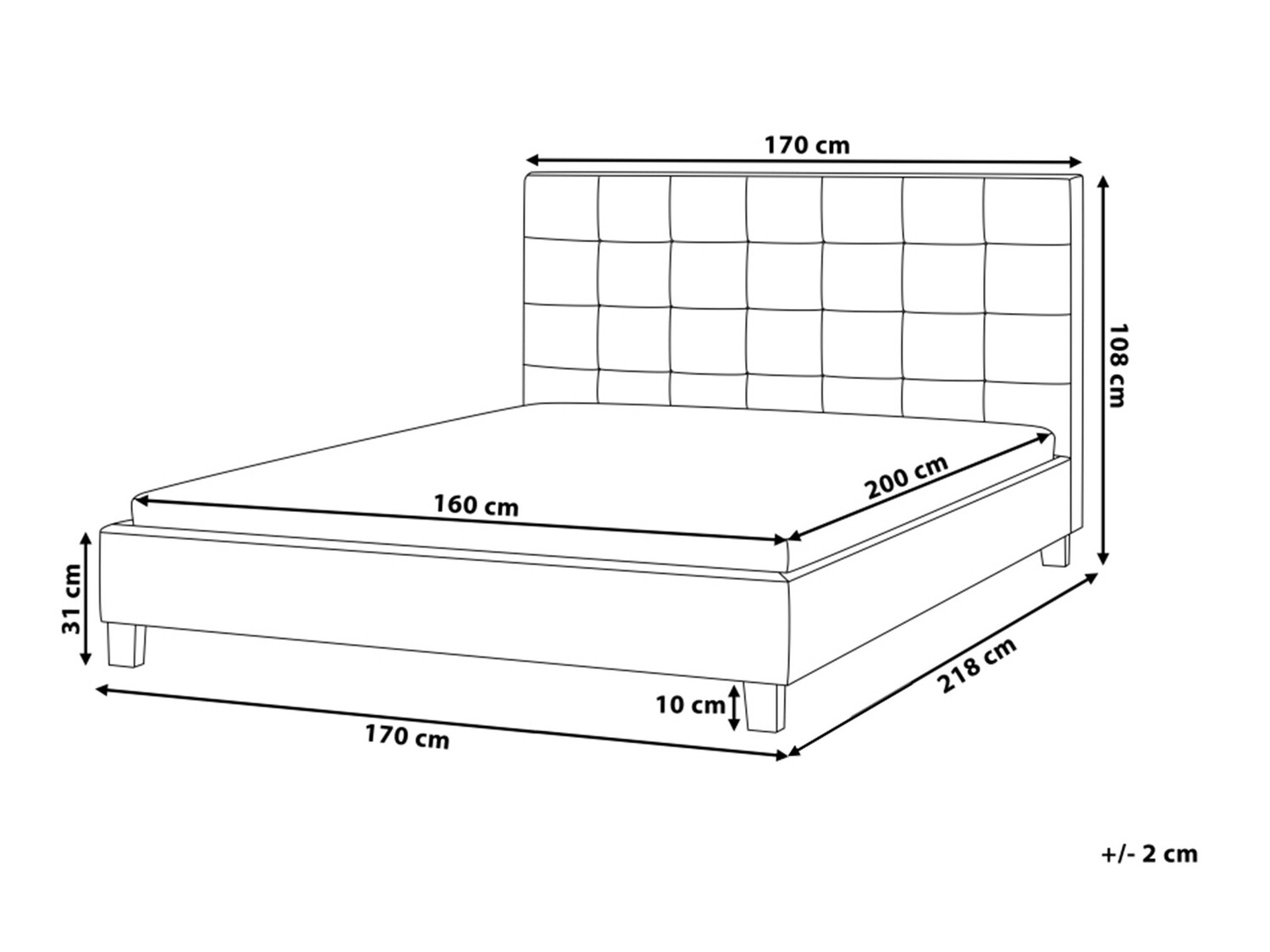 Кровать Berwyn 592 (Светло-серый)