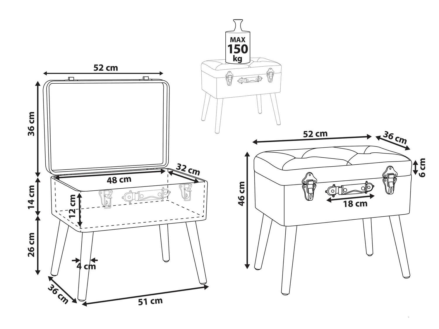 Pufs Berwyn 602 (Tumši rozā)