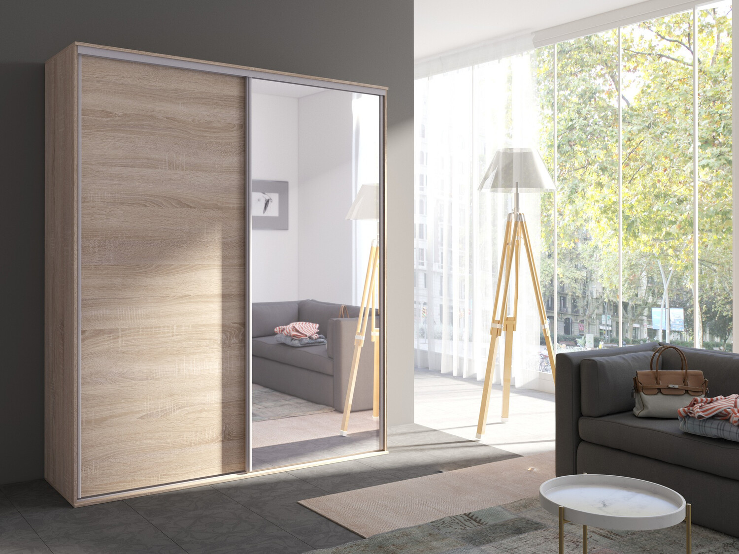 Skapis Murrieta 180 (Sonomas ozols)