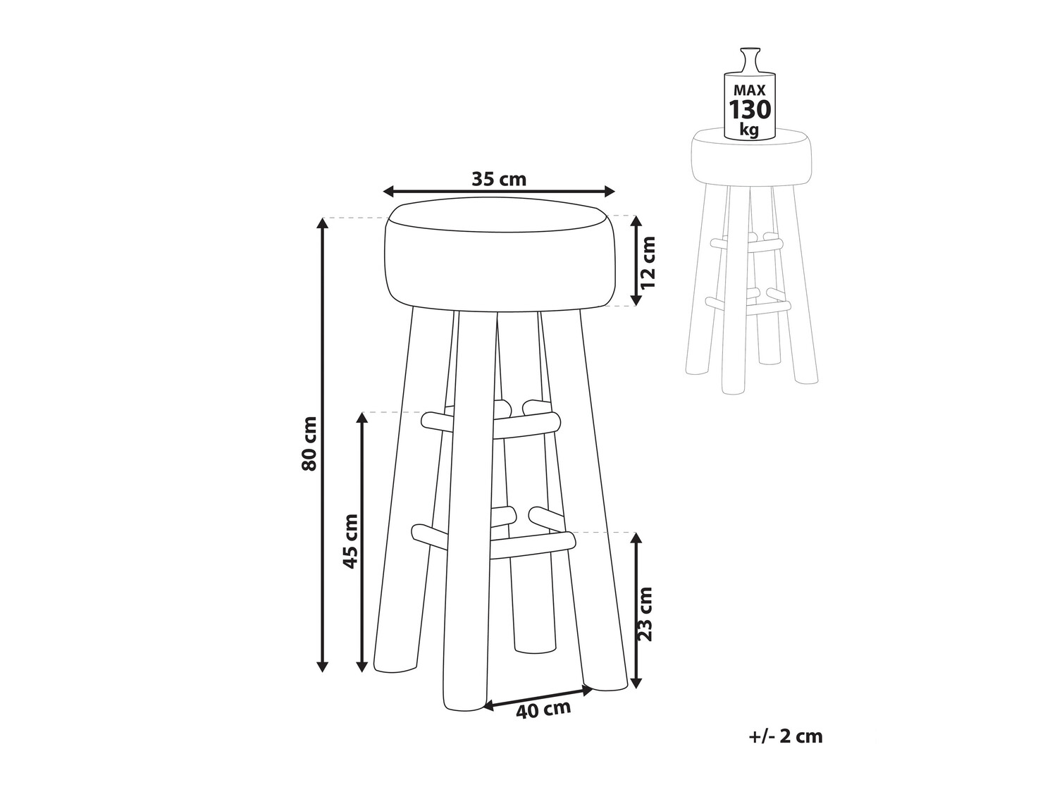 Bāra krēsls Berwyn 624