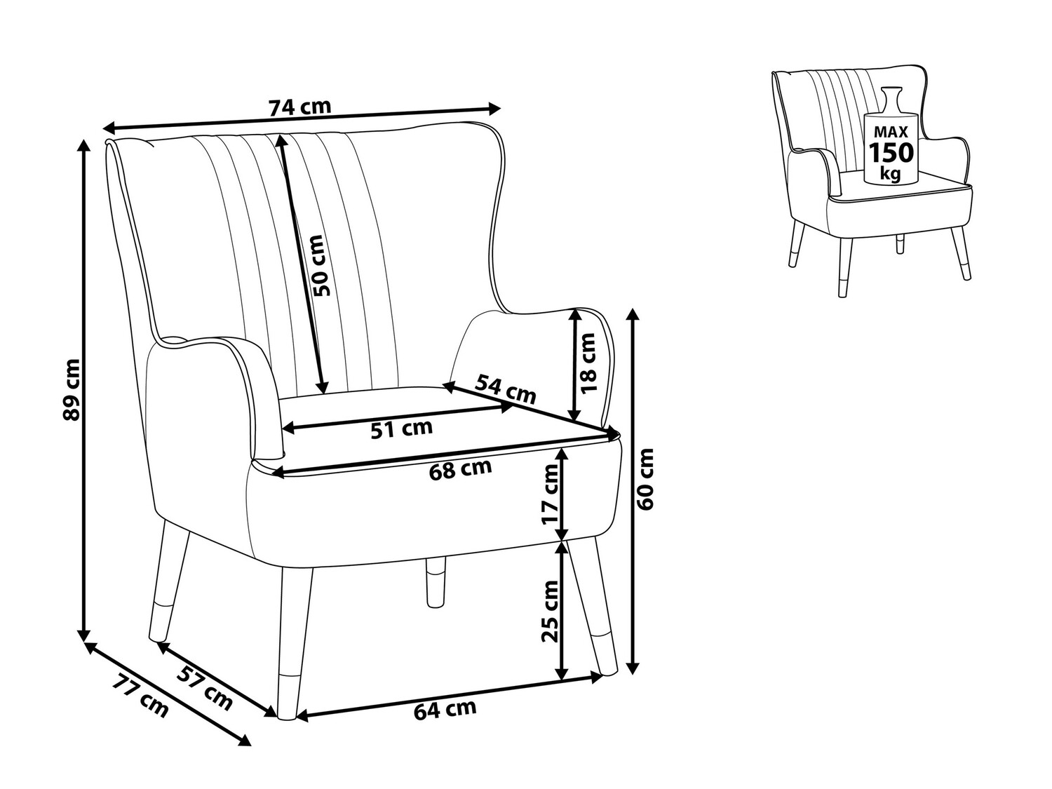 Krēsls Berwyn 618 (Zaļš)