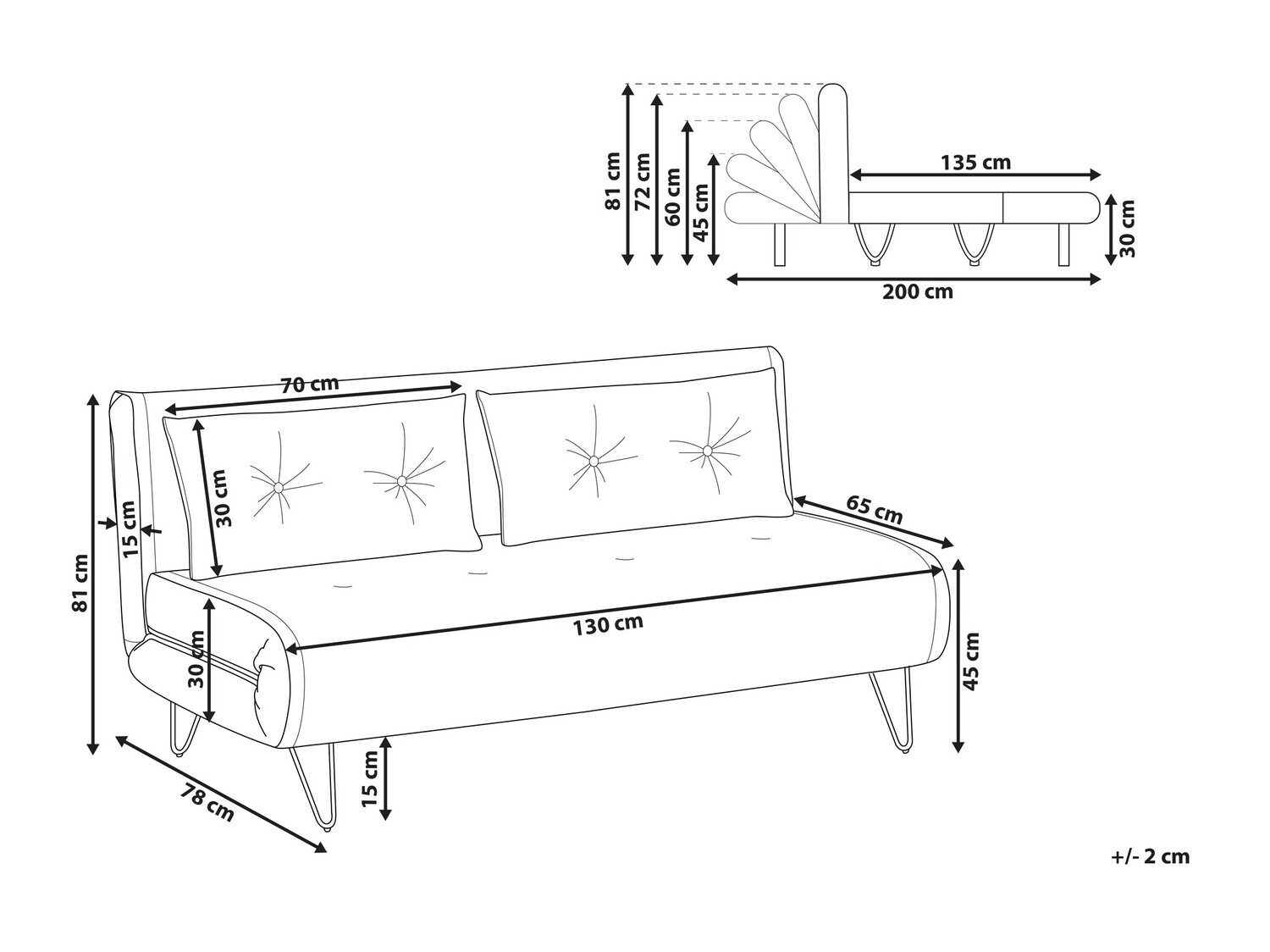 Диван-кровать Berwyn 641 (Розовый)
