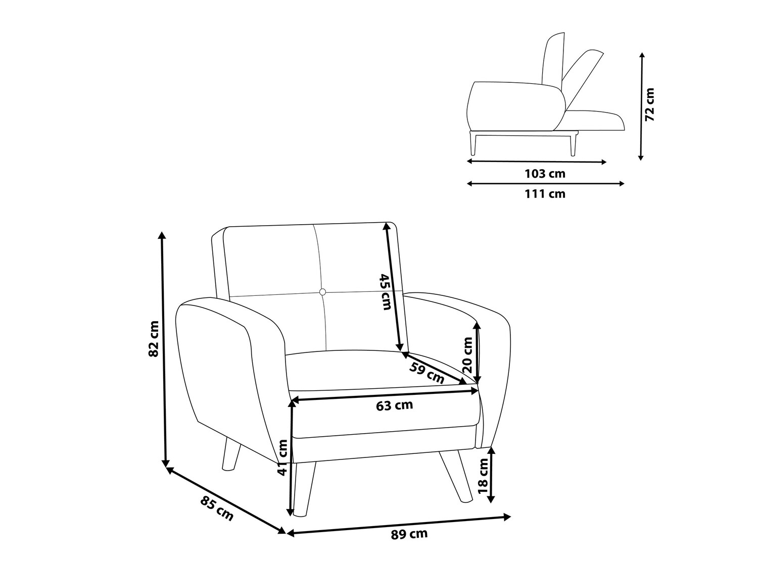 Кресло Etlivi 101 (Серый)