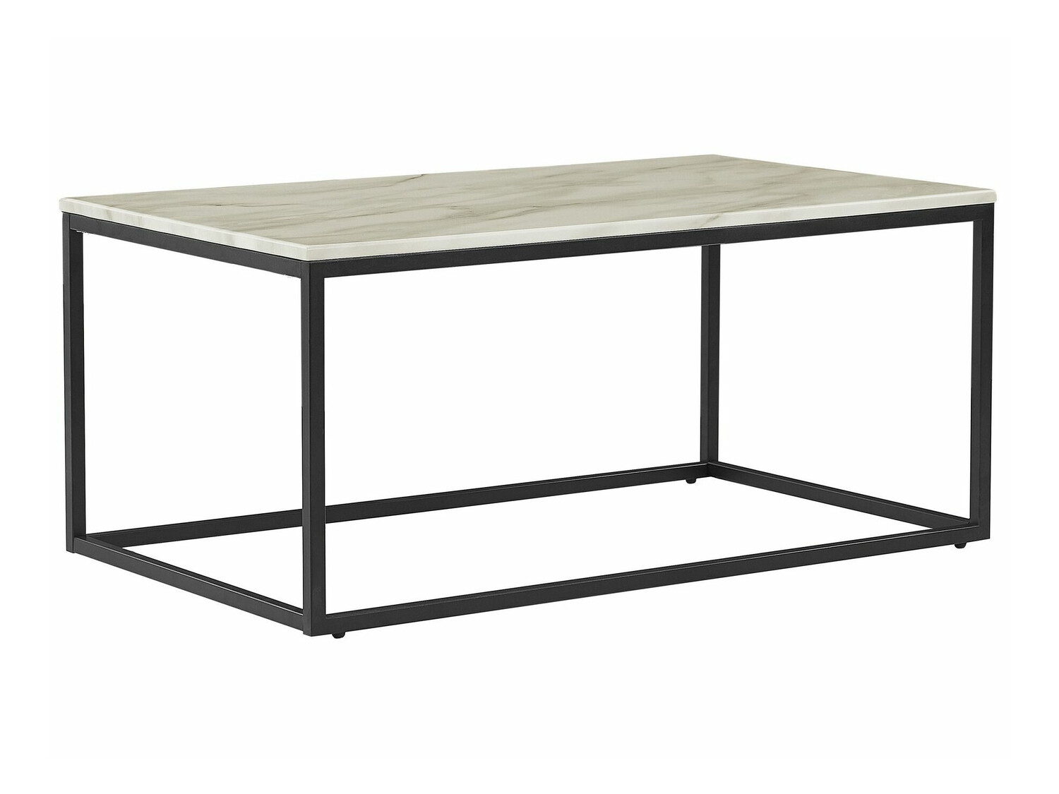 Журнальный столик Berwyn 638 (Чёрный + Коричневый мрамор)