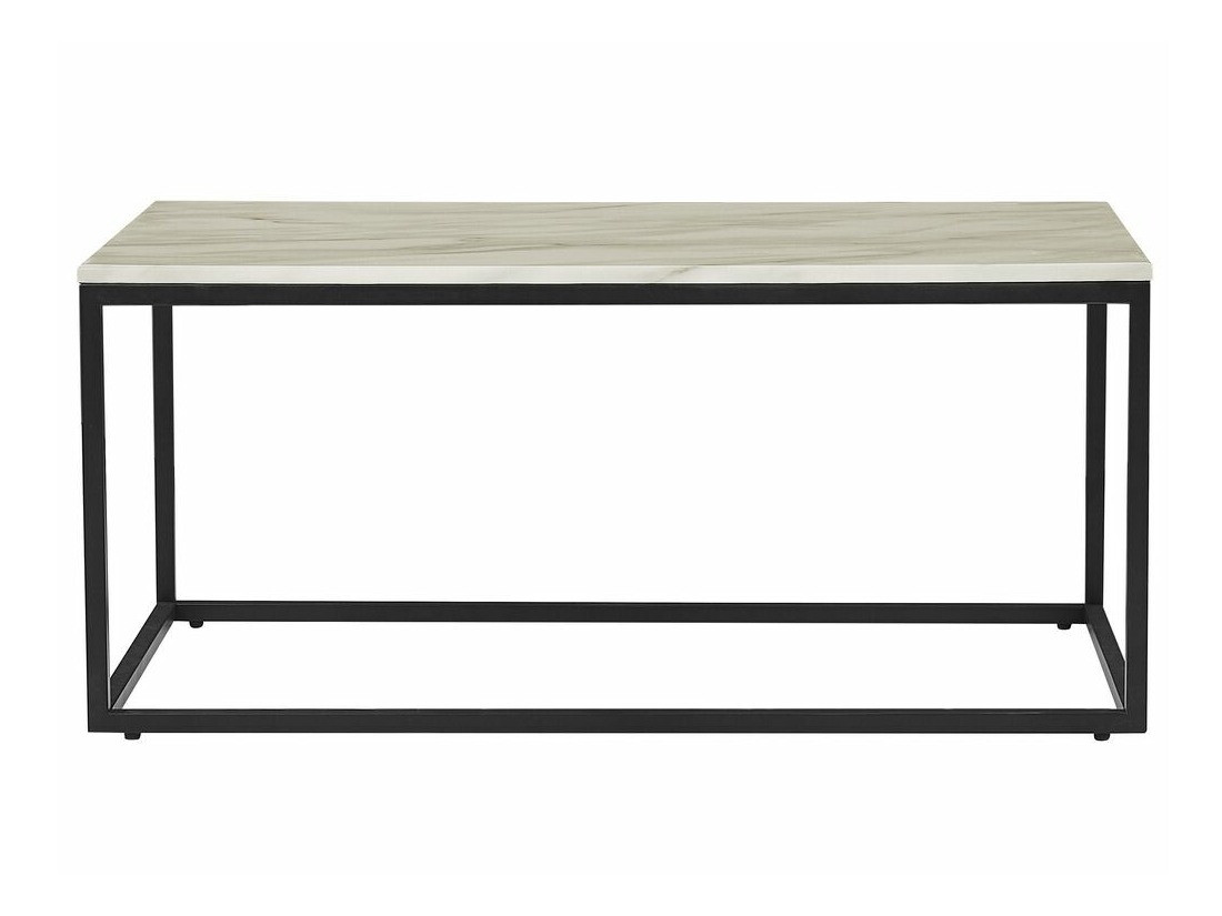 Žurnālu galdiņš Berwyn 638 (Melns + Brūns marmors)