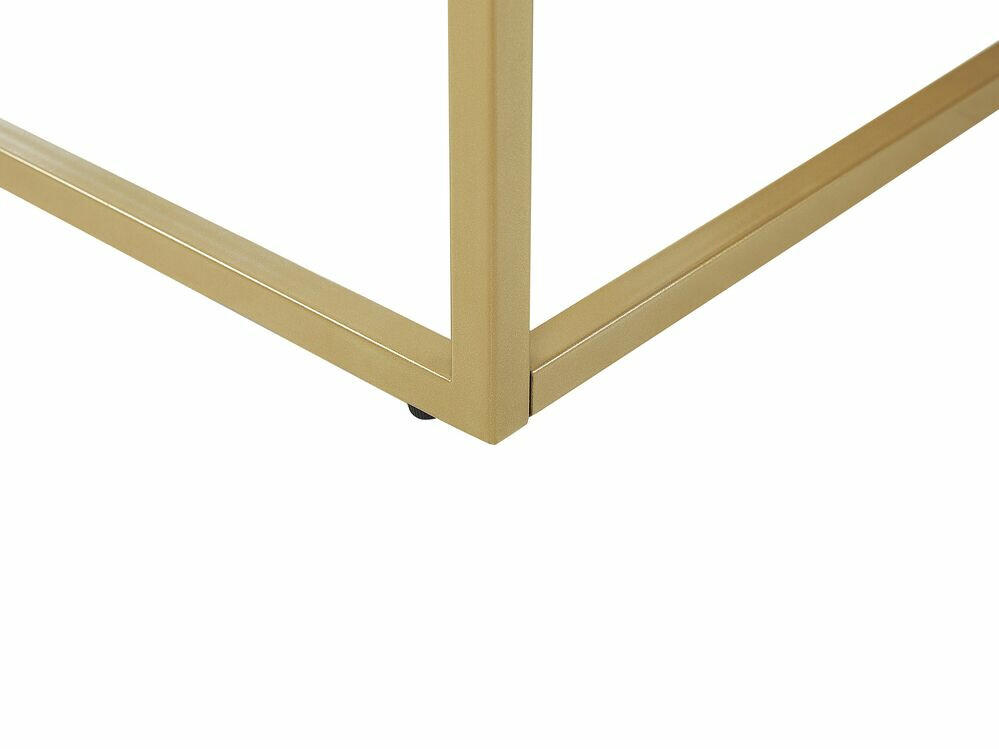 Žurnālu galdiņš Berwyn 638 (Zelta + Melnais marmors)