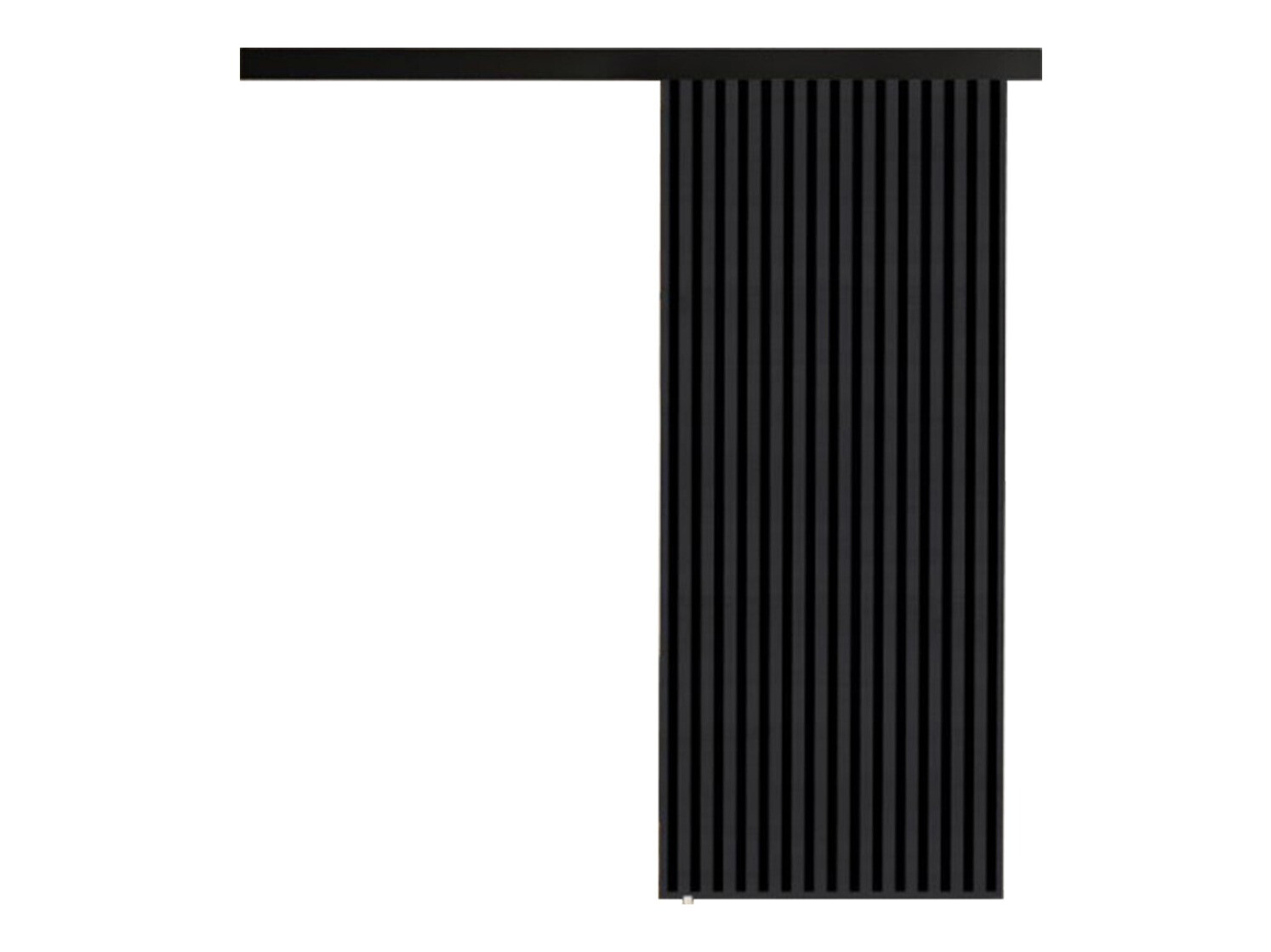 Bīdāmas durvis Dover 202 (Antracīts + Melns)