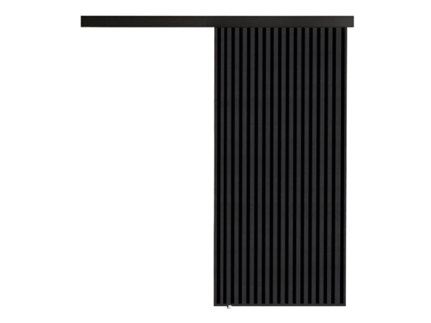 Bīdāmas durvis Dover 203 (Antracīts + Melns)