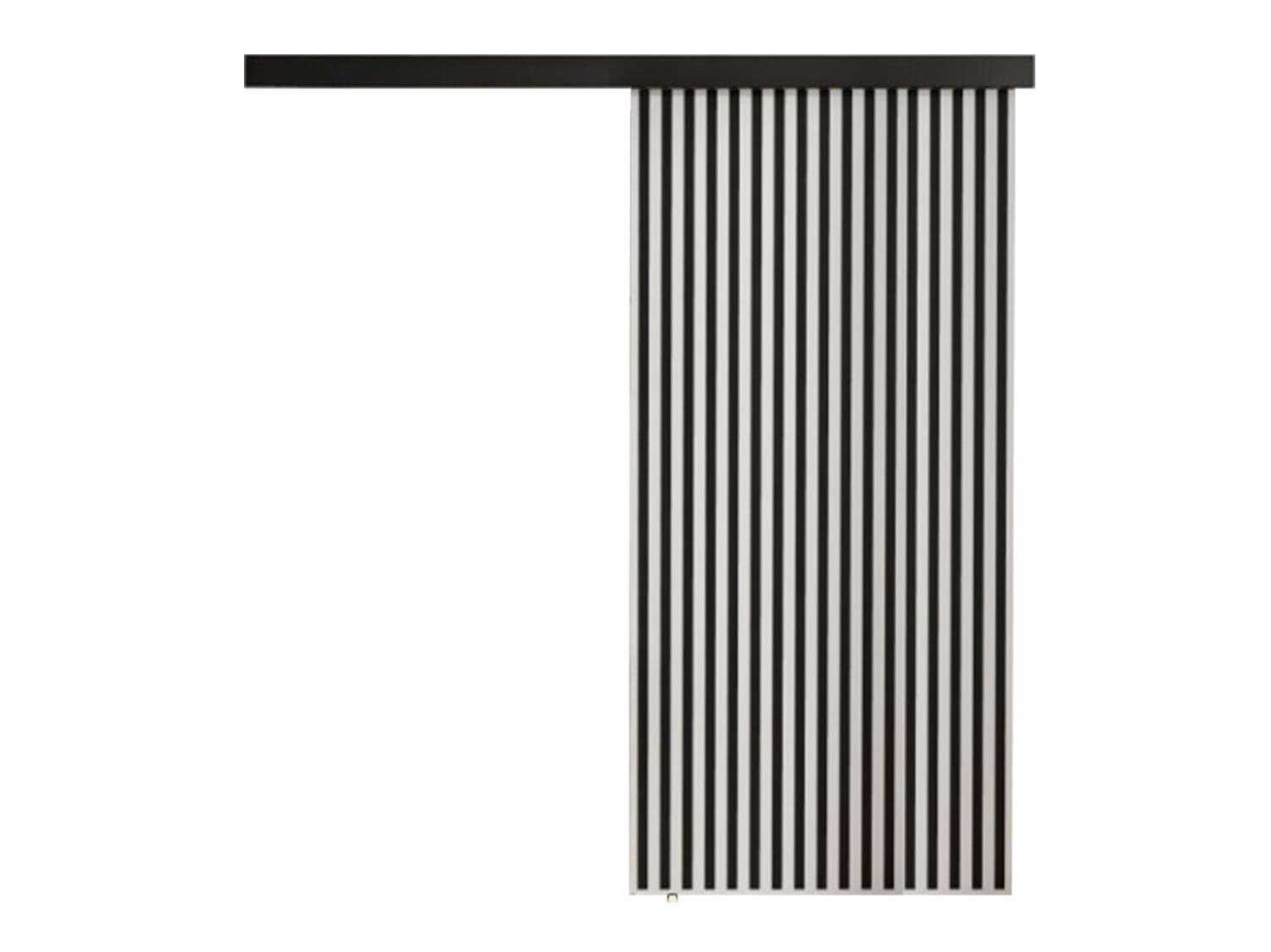 Bīdāmas durvis Dover 203 (Balts + Melns)