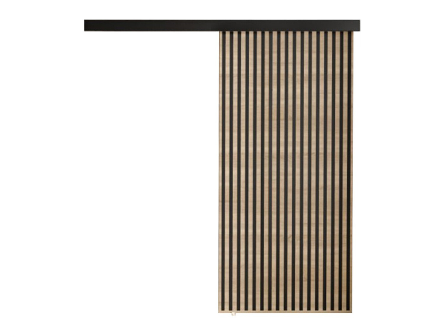 Bīdāmas durvis Dover 203 (Sonomas ozols + Melns)