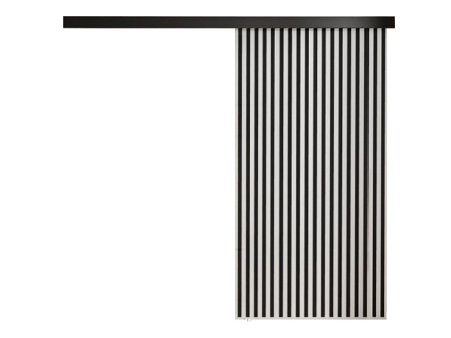 Bīdāmas durvis Dover 204 (Balts + Melns)