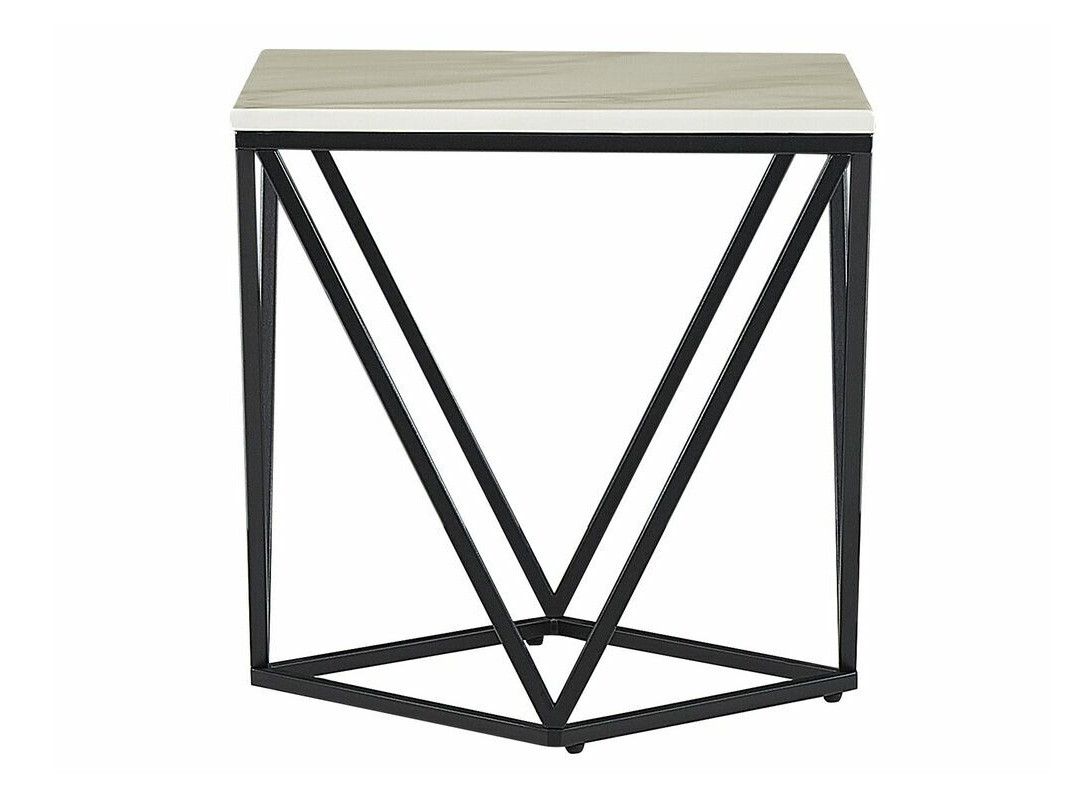 Kafijas galdiņš Berwyn 651 (Melns + Brūns marmors)