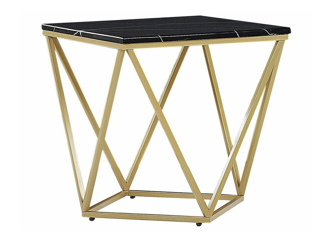 Kafijas galdiņš Berwyn 651 (Zelta + Melnais marmors)