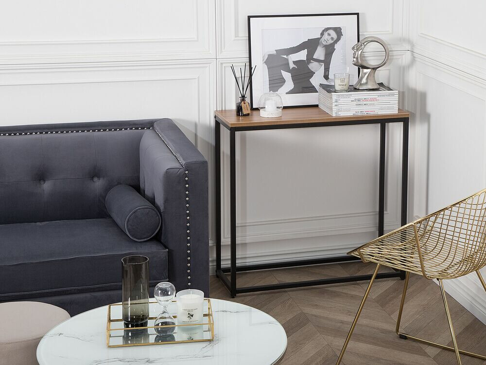 Консоль Berwyn 650 (Чёрный + Темное дерево)