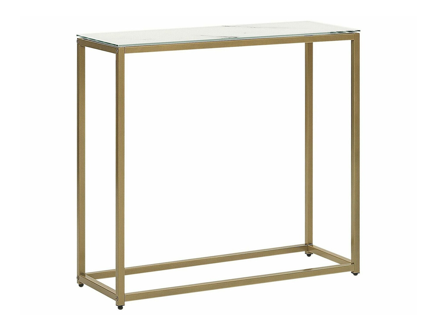 Консоль Berwyn 650 (Золотой + Белый мрамор)