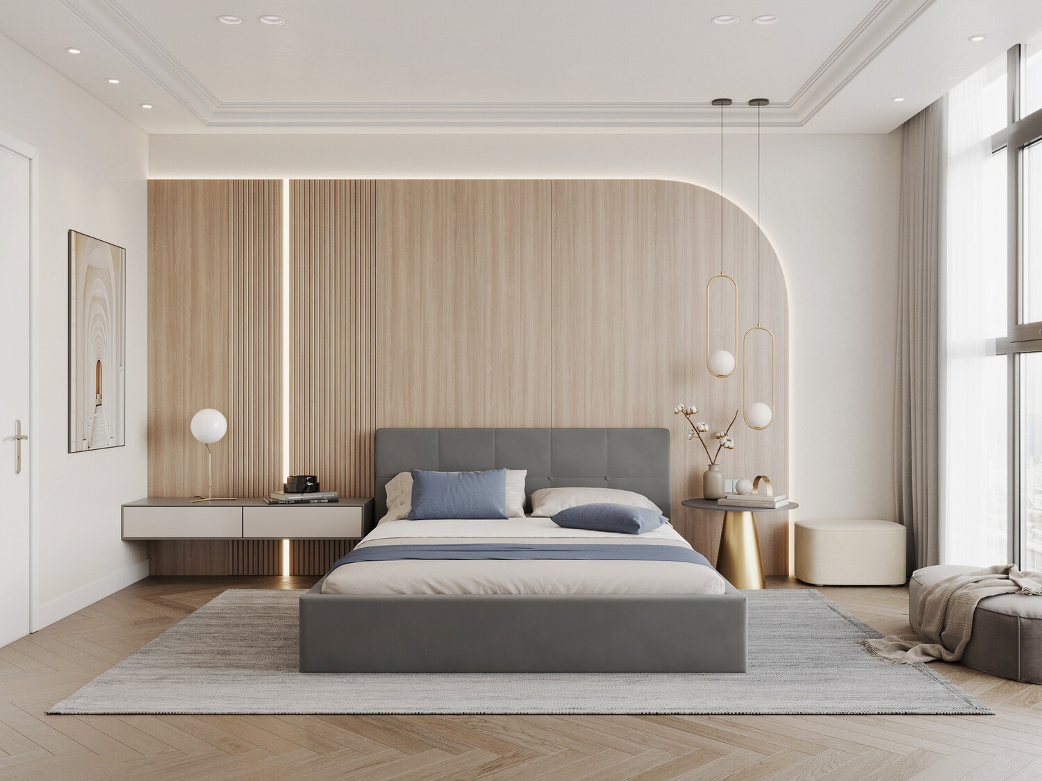 Кровать Fairfield 106 (Антрацит)