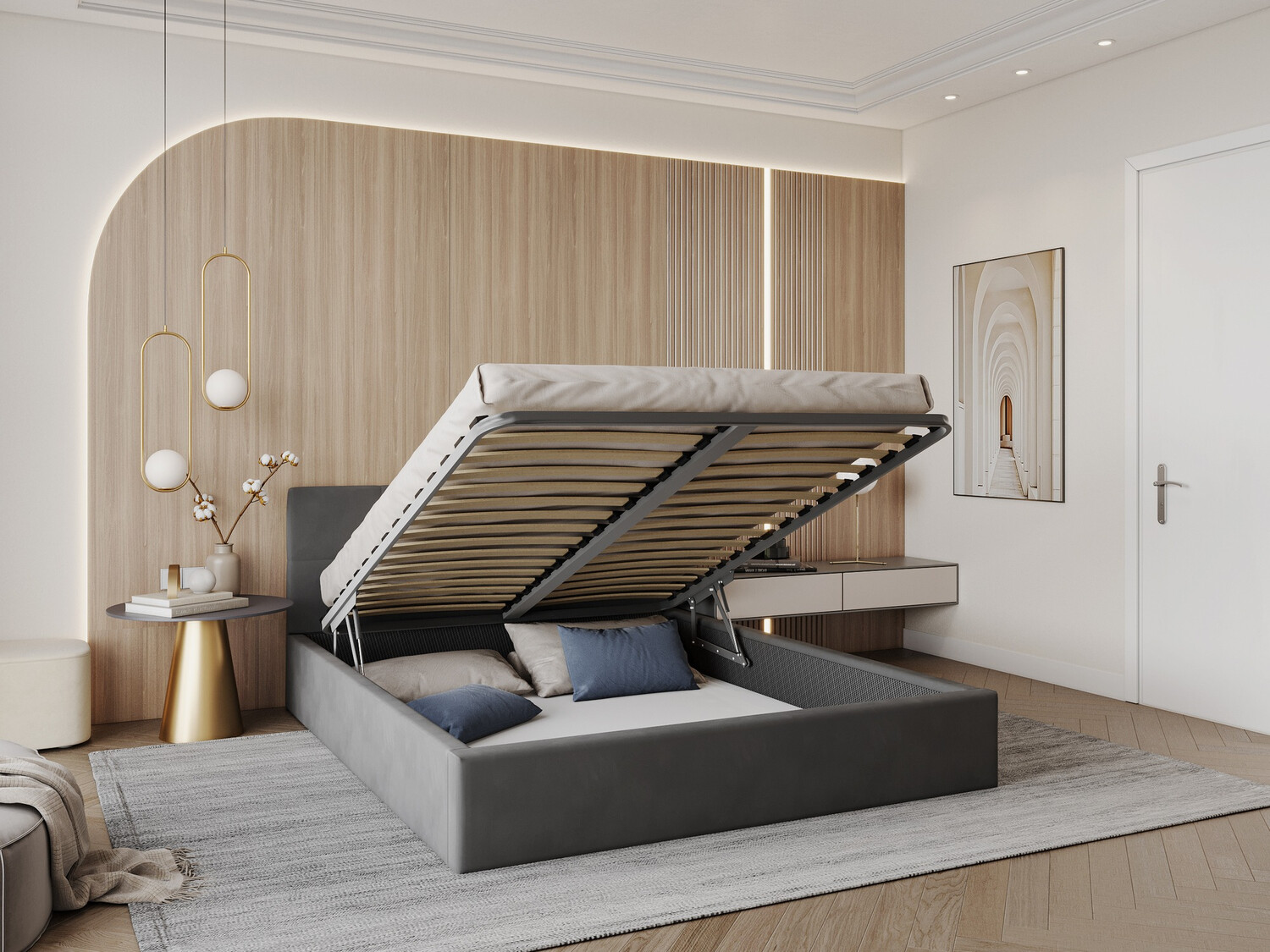 Кровать Fairfield 106 (Антрацит)