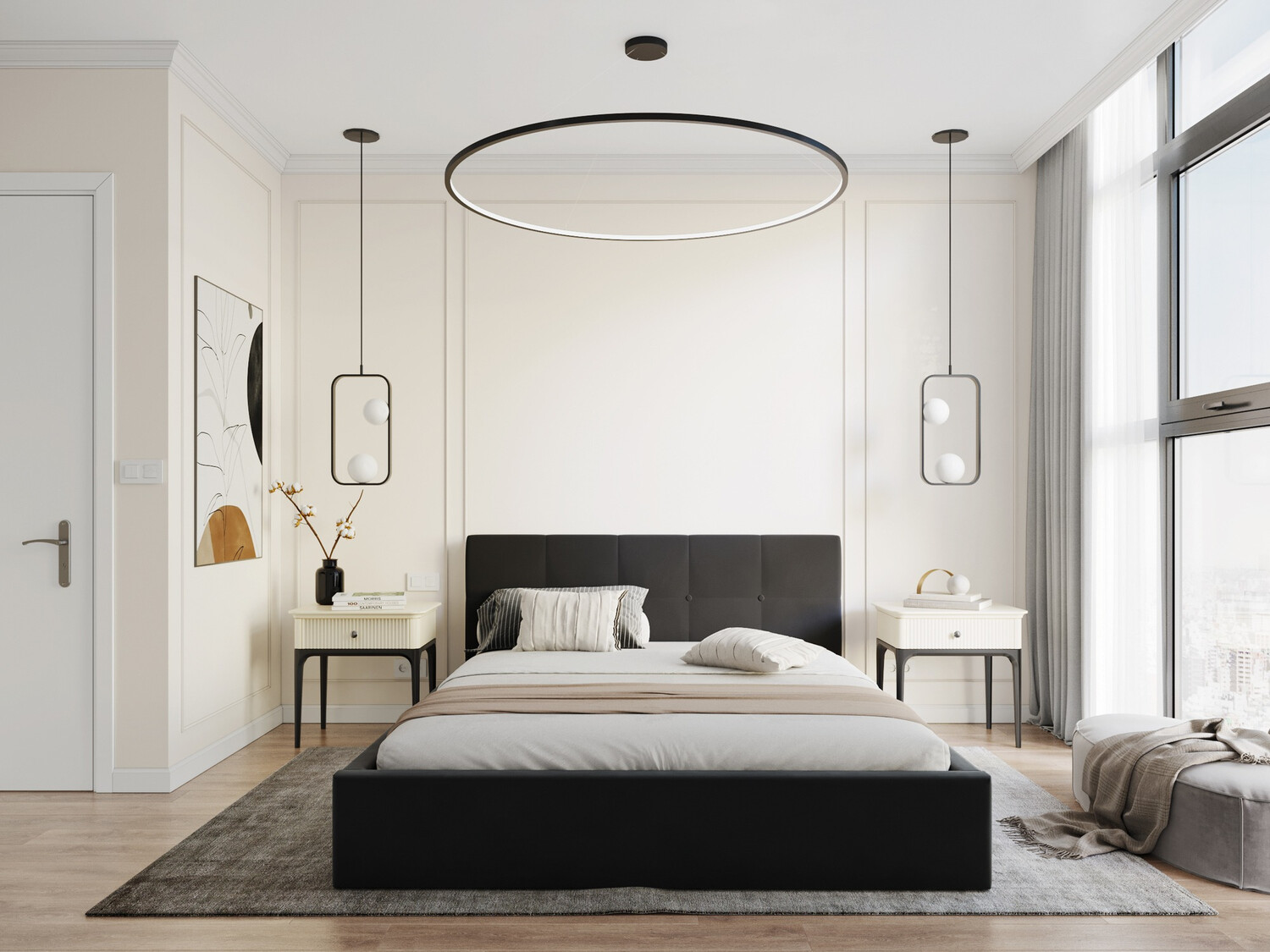 Кровать Fairfield 106 (Чёрный)